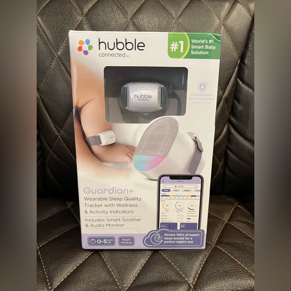 Hubble Connected Guardian+ Wearable Sleep Tracker - White